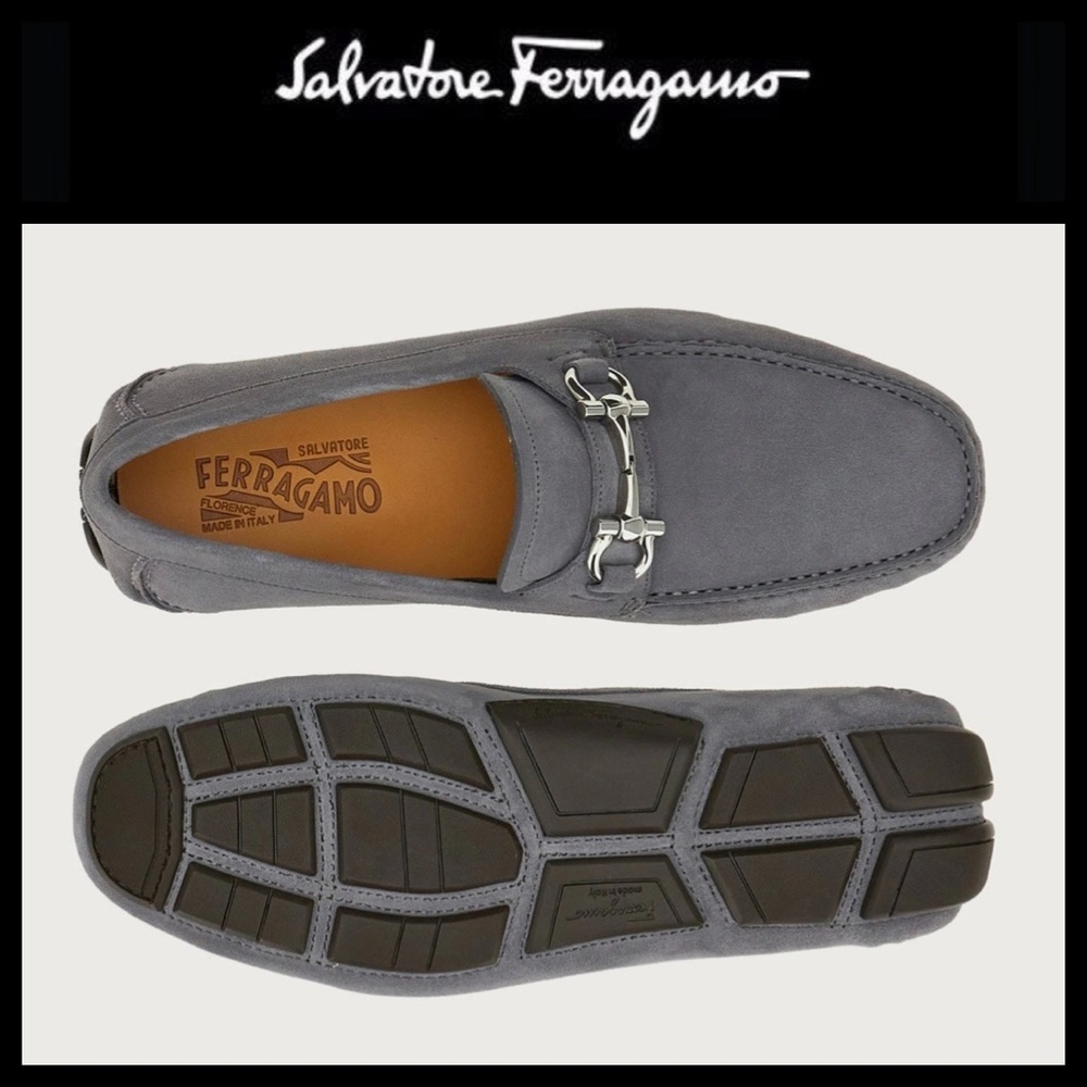 Salvatore Ferragamo driver shoes with Gancini ornament